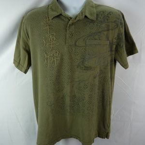 Lucky Brand Green Polo Shirt Size Large